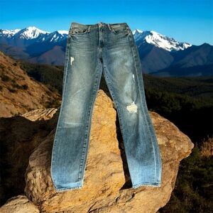 Mother distressed Blue Denim Jeans size 24 waist